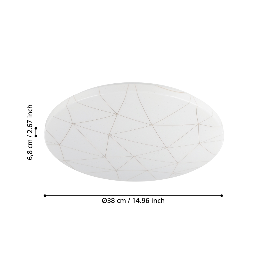 Plafonieră LED/19,5W/230V Eglo