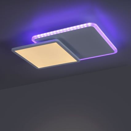 Plafonieră LED RGB dimabilă ARENDA LED/22W/230V Leuchten Direkt 11663-16 + telecomandă