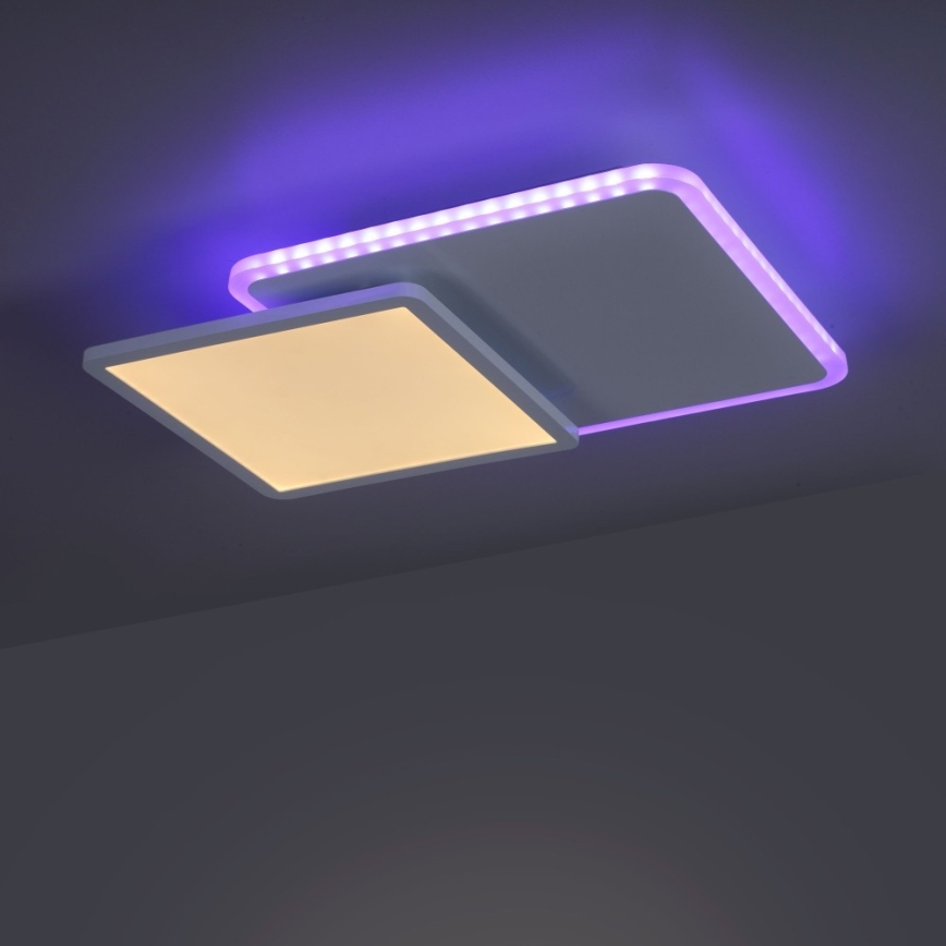 Plafonieră LED RGB dimabilă ARENDA LED/22W/230V Leuchten Direkt 11663-16 + telecomandă