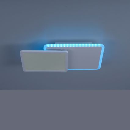 Plafonieră LED RGB dimabilă ARENDA LED/22W/230V Leuchten Direkt 11663-16 + telecomandă