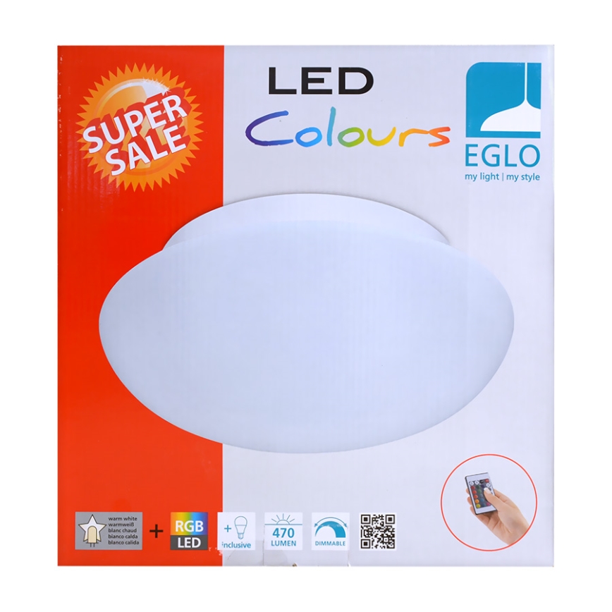 Eglo 75351 - LED RGB Plafonieră dimmabilă ELLA-C 1xE27/7,5W/230V