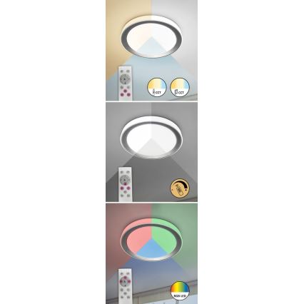 Plafonieră LED RGB dimabilă LED/40W/230V Wi-Fi 2700-6500K Rabalux + telecomandă