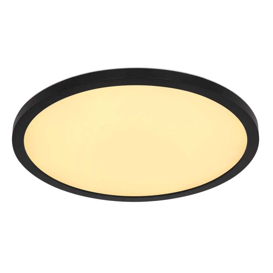 Plafonieră LED RGB dimabilă pentru baie Globo LED/18W/230V 3000-6000K IP44 negru + telecomandă