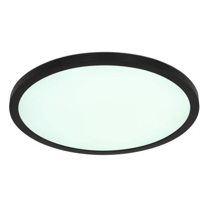 Plafonieră LED RGB dimabilă pentru baie Globo LED/18W/230V 3000-6000K IP44 negru + telecomandă