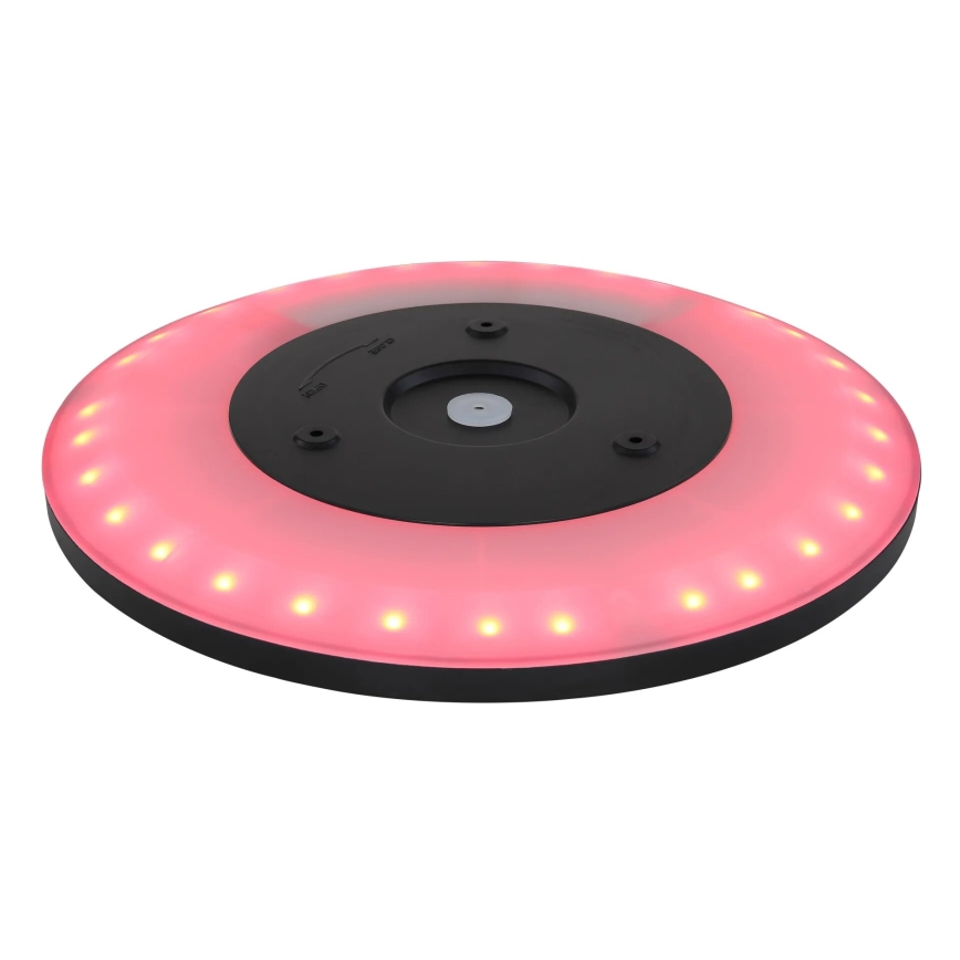 Plafonieră LED RGB dimabilă pentru baie Globo LED/18W/230V 3000-6000K IP44 negru + telecomandă