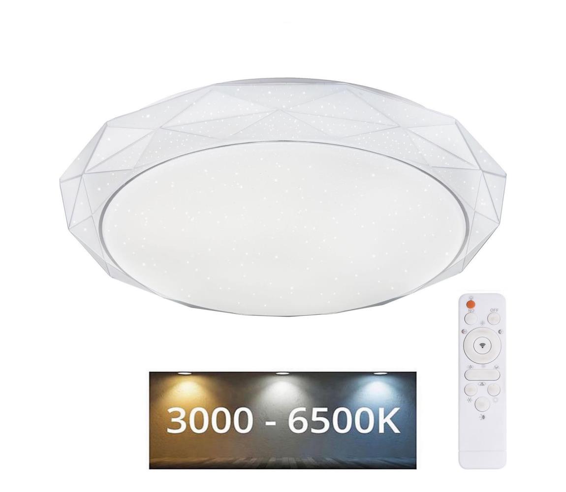 Plafonieră LED RGB dimabilă Globo 48304 ANDI LED/48W/230V+LED/10W + telecomandă