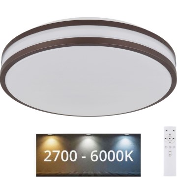 Plafonieră LED RGB dimabilă Globo LED/18W/230V + telecomandă