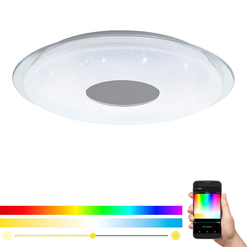 Plafonieră LED RGB dimabilă LANCIANO-C LED/38W/230V Eglo + telecomandă