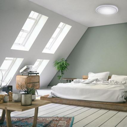 Plafonieră LED RGB dimabilă LUISA LED/28W/230V Leuchten Direkt 15220-16 + telecomandă