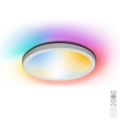 Plafonieră LED RGB dimabilă pentru baie Aigostar LED/18W/230V 3000-6500K d. 30 cm IP44 + telecomandă