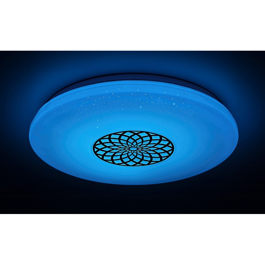 Plafonieră LED RGB dimabilă Rabalux LED/24W/230V Wi-Fi 3000-6500K Wi-Fi Tuya d. 39,5 cm + telecomandă