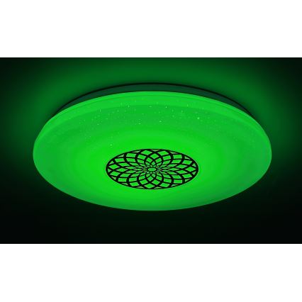 Plafonieră LED RGB dimabilă Rabalux LED/24W/230V Wi-Fi 3000-6500K Wi-Fi Tuya d. 39,5 cm + telecomandă