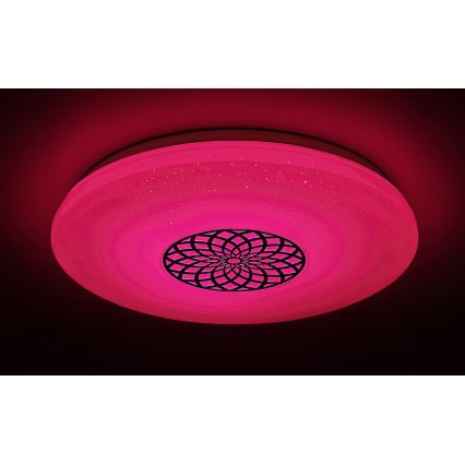 Plafonieră LED RGB dimabilă Rabalux LED/24W/230V Wi-Fi 3000-6500K Wi-Fi Tuya d. 39,5 cm + telecomandă