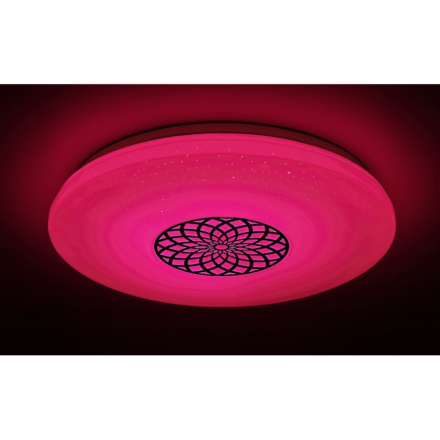 Plafonieră LED RGB dimabilă Rabalux LED/24W/230V Wi-Fi 3000-6500K Wi-Fi Tuya d. 39,5 cm + telecomandă