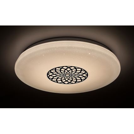 Plafonieră LED RGB dimabilă Rabalux LED/24W/230V Wi-Fi 3000-6500K Wi-Fi Tuya d. 39,5 cm + telecomandă