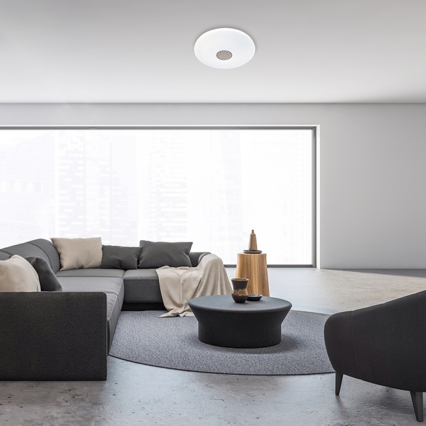 Plafonieră LED RGB dimabilă Rabalux LED/40W/230V Wi-Fi 3000-6500K Wi-Fi Tuya d. 60 cm + telecomandă