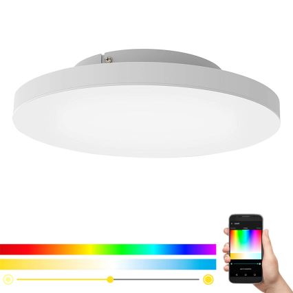 Plafonieră LED RGB dimabilă TURCONA-C LED/20W/230V Eglo + telecomandă