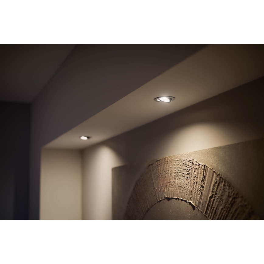 Philips 50451/48/P7 - LED RGB Lampă încastrată HUE CENTURA 1xGU10/5,7W/230V