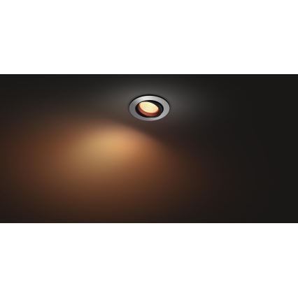 Philips 50451/48/P7 - LED RGB Lampă încastrată HUE CENTURA 1xGU10/5,7W/230V