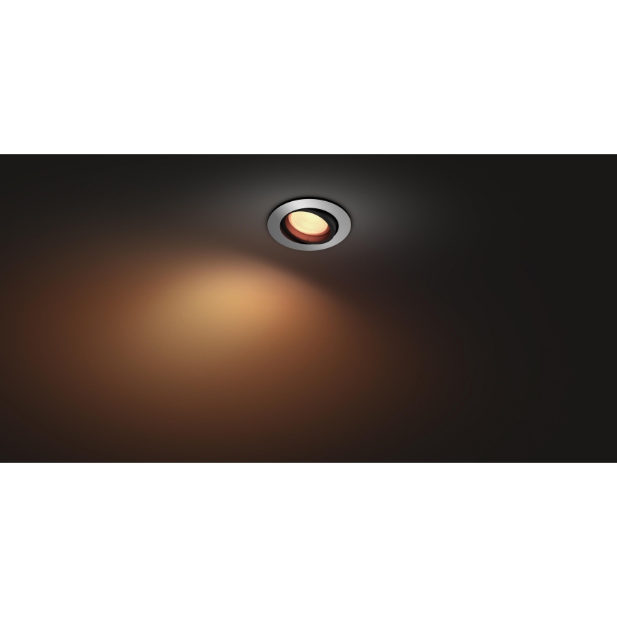 Philips 50451/48/P7 - LED RGB Lampă încastrată HUE CENTURA 1xGU10/5,7W/230V