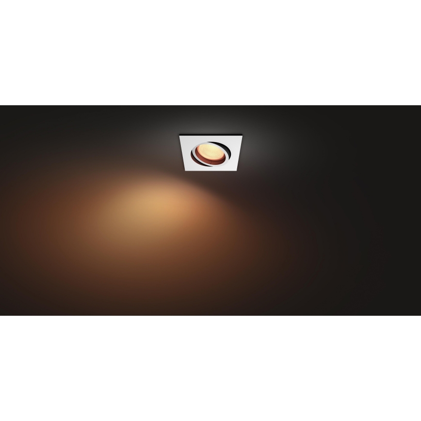 Philips 50551/31/P7 - LED RGB Lampă încastrată HUE CENTURA 1xGU10/5,7W/230/24