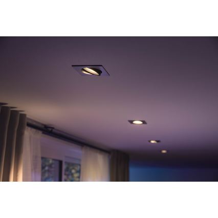 Philips 50551/48/P7 - LED RGB Lampă încastrată HUE CENTURA 1xGU10/5,7W/230/24