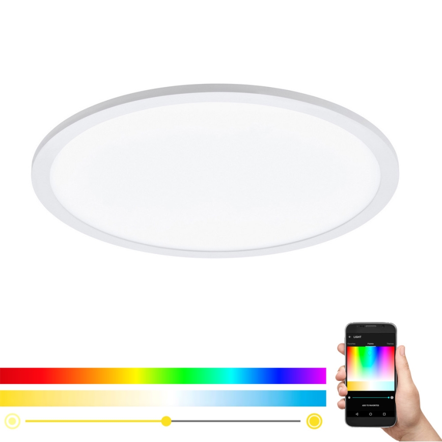Plafonieră LED RGB SARSINA-C LED/21W/230V Eglo + telecomandă