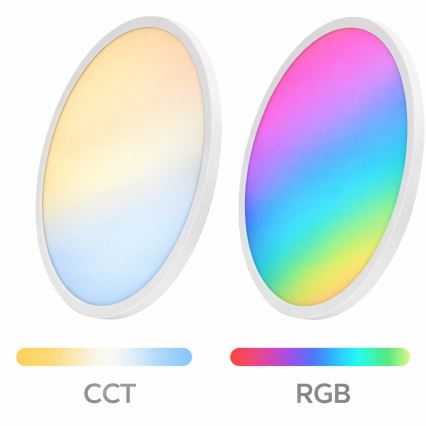 Plafonieră LED RGBW dimabilă Aigostar MESH LED/36W/230V 3000-6500K alb + telecomandă