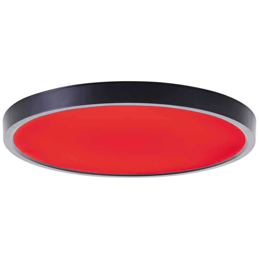 Plafonieră LED RGBW dimabilă Brilliant LOTTI LED/16W/230V 3000K d. 30 cm negru Wi-Fi Tuya + telecomandă