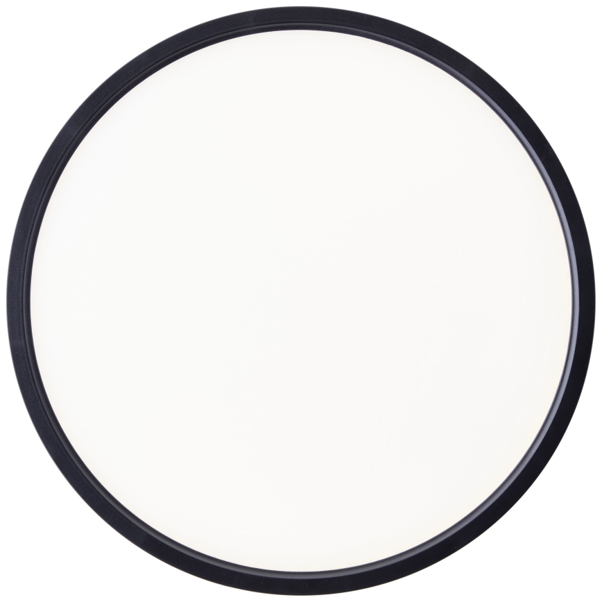 Plafonieră LED RGBW dimabilă Brilliant LOTTI LED/16W/230V 3000K d. 30 cm negru Wi-Fi Tuya + telecomandă