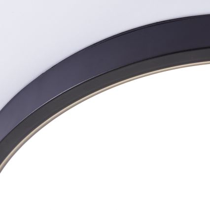 Plafonieră LED RGBW dimabilă Brilliant LOTTI LED/16W/230V 3000K d. 30 cm negru Wi-Fi Tuya + telecomandă