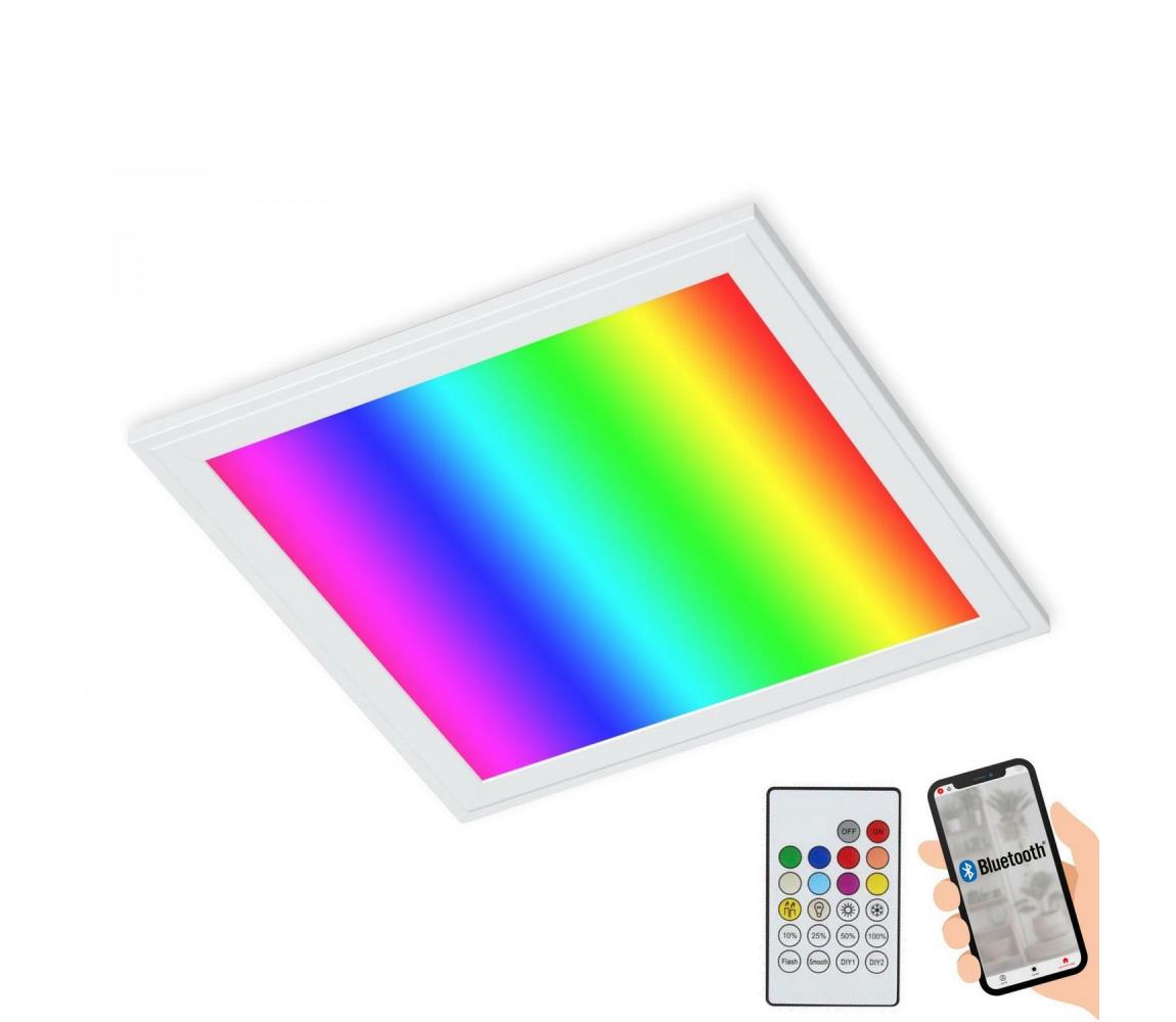 Plafonieră LED RGBW dimabilă Briloner 3031-016 PIATTO LED/18W/230V + telecomandă