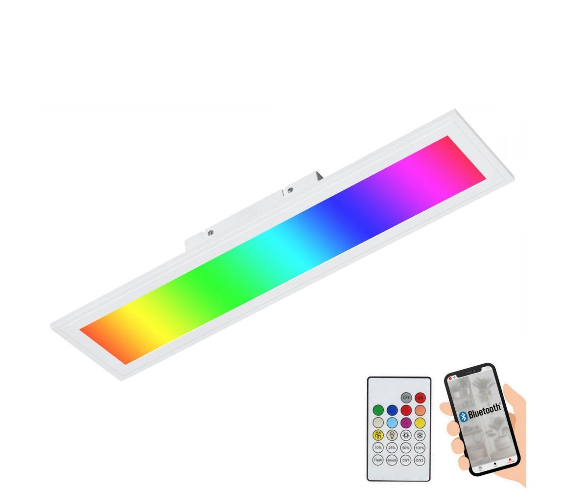 Plafonieră LED RGBW dimabilă Briloner 3031-016 PIATTO LED/18W/230V + telecomandă