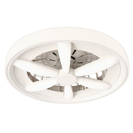 Plafonieră LED RGBW dimmabilă cu ventilator MALAWI LED/48W/230V 3000-6500K alb + telecomandă