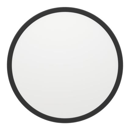 Plafonieră LED RGBW dimabilă de exterior Eglo LED/13,9W/230V 2700-6500K d. 30 cm IP44 negru ZigBee