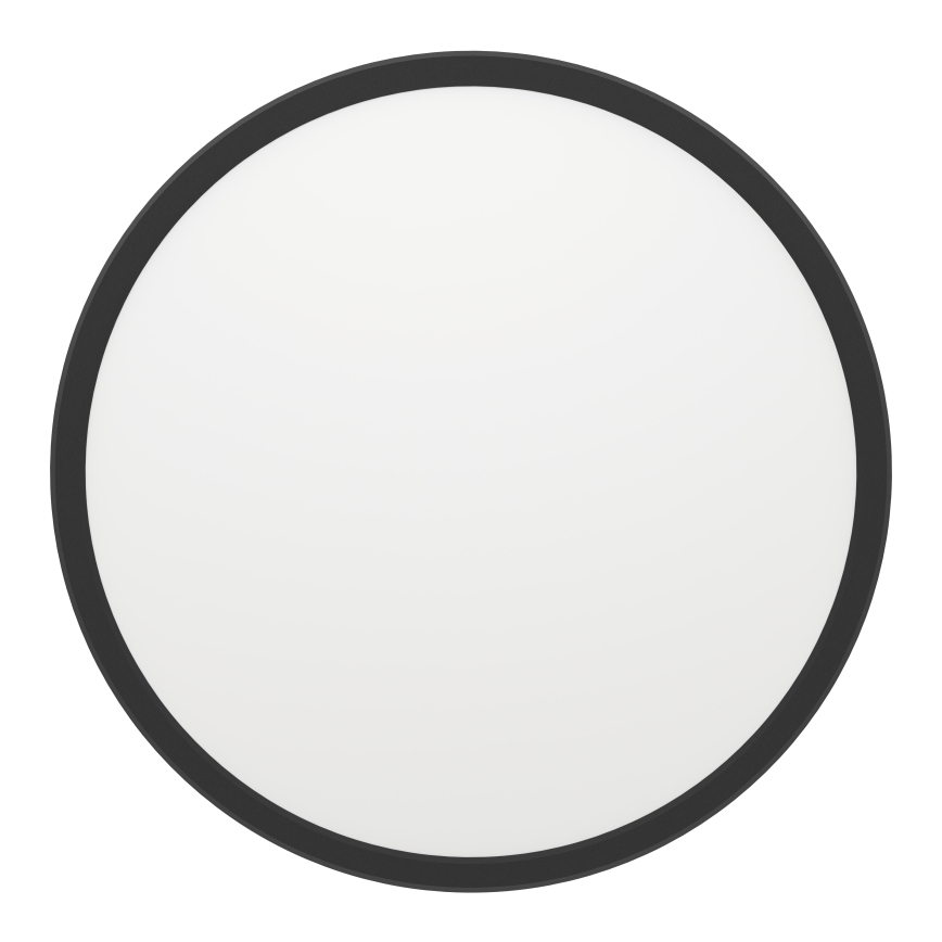 Plafonieră LED RGBW dimabilă de exterior Eglo LED/13,9W/230V 2700-6500K d. 30 cm IP44 negru ZigBee