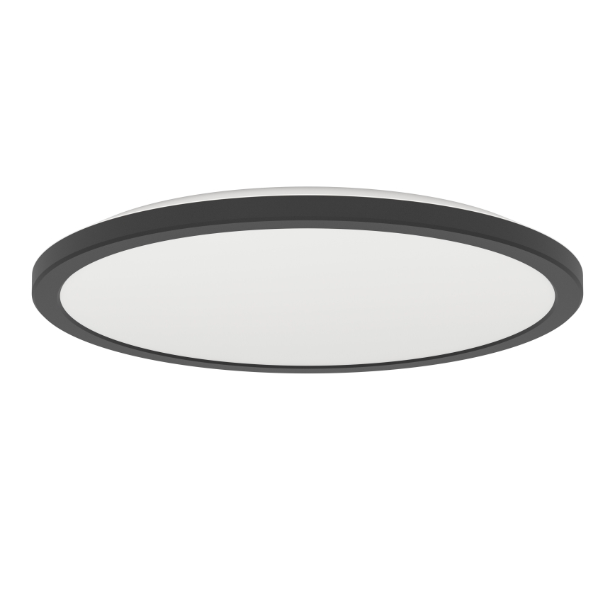 Plafonieră LED RGBW dimabilă de exterior Eglo LED/18,5W/230V 2700-6500K d. 38,9 cm IP44 negru ZigBee