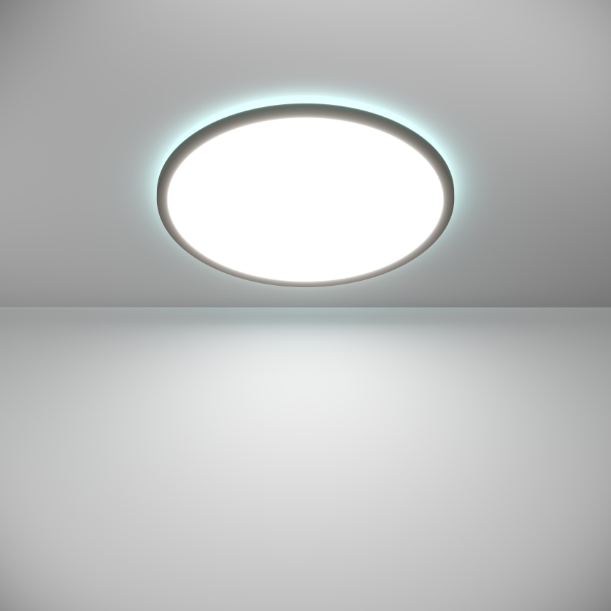 Plafonieră LED RGBW dimabilă de exterior Eglo LED/16,8W/230V 2700-6500K d. 50 cm IP44 negru ZigBee