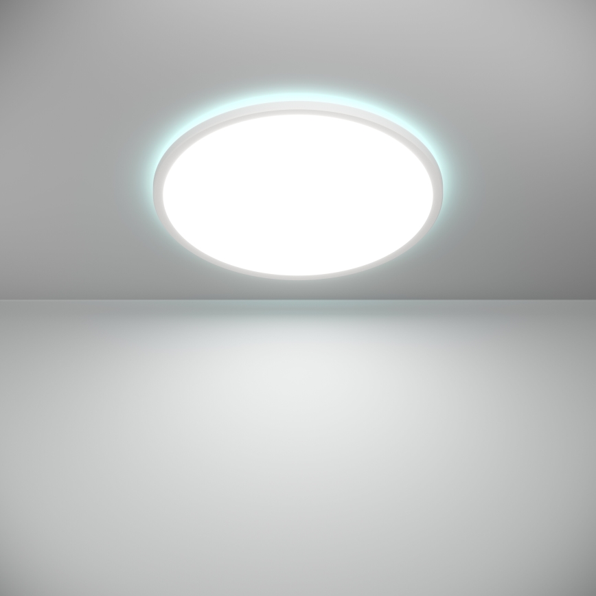 Plafonieră LED RGBW dimabilă de exterior Eglo LED/16,8W/230V 2700-6500K d. 50 cm IP44 alb ZigBee