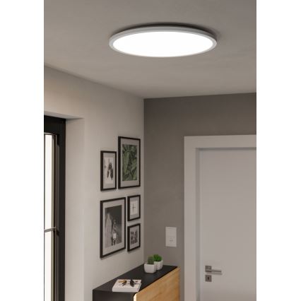 Plafonieră LED RGBW dimabilă de exterior Eglo LED/16,8W/230V 2700-6500K d. 50 cm IP44 alb ZigBee