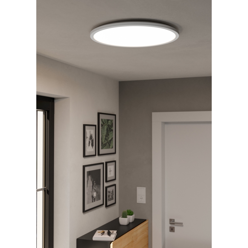 Plafonieră LED RGBW dimabilă de exterior Eglo LED/16,8W/230V 2700-6500K d. 50 cm IP44 alb ZigBee