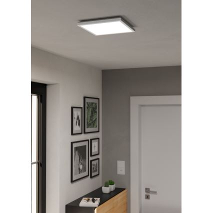 Plafonieră LED RGBW dimabilă de exterior Eglo 901474 LED/13,4W/230V 2700-6500K 29x29 cm IP44 alb ZigBee