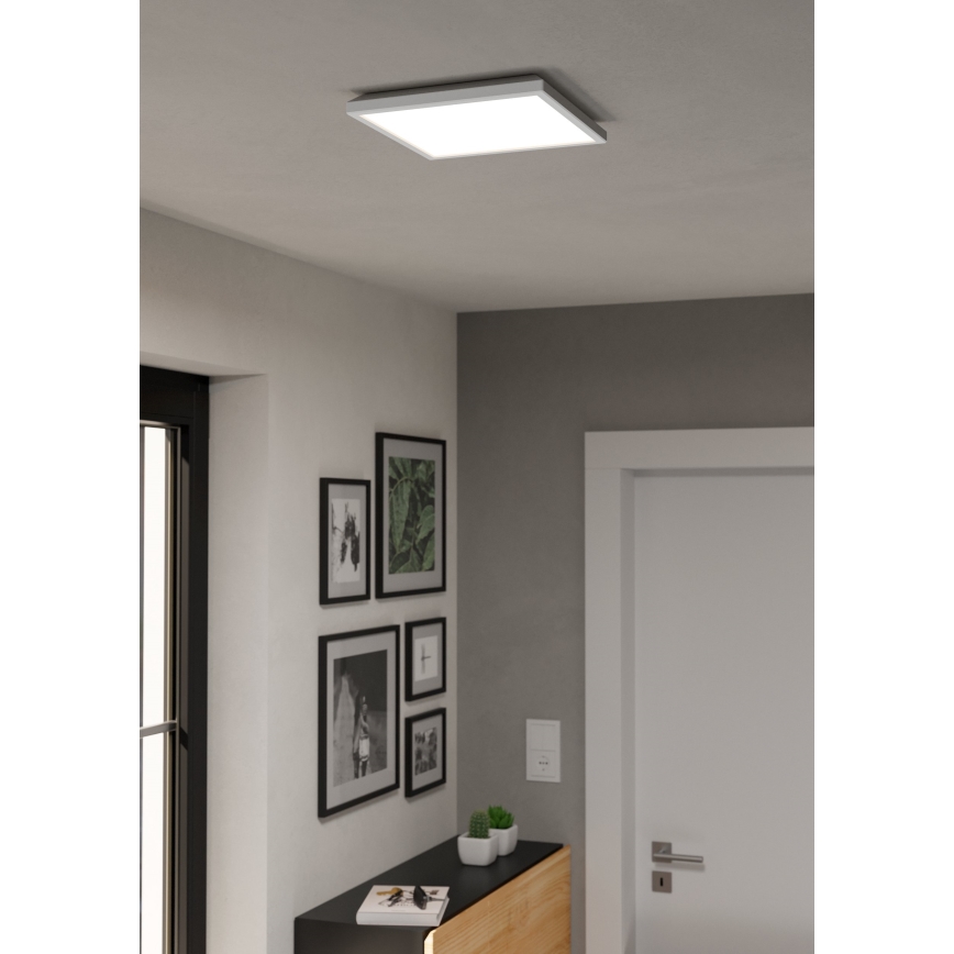 Plafonieră LED RGBW dimabilă de exterior Eglo 901474 LED/13,4W/230V 2700-6500K 29x29 cm IP44 alb ZigBee