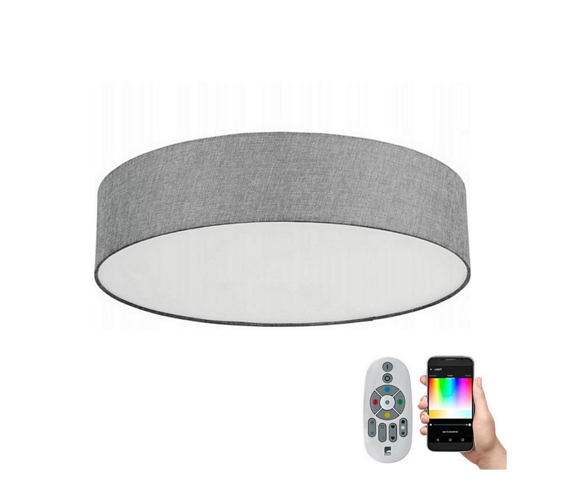 Plafonieră LED RGBW dimabilă Eglo 33772 ROMAO-C LED/33W/230V gri + telecomandă