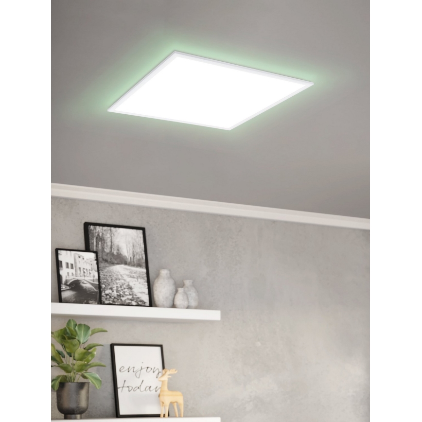 Plafonieră RGBW dimabilă Eglo LED/32,5W/230V 2700-6500K 60x60 cm + telecomandă