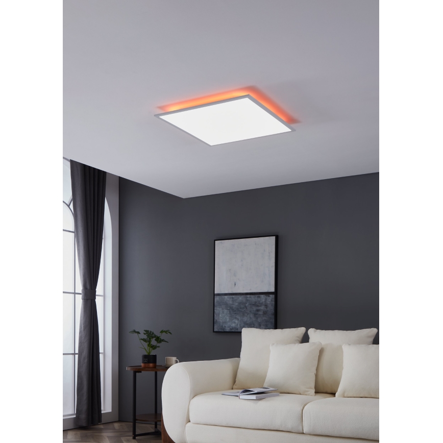 Plafonieră RGBW dimabilă Eglo LED/32,5W/230V 2700-6500K 60x60 cm + telecomandă