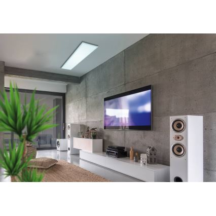 Plafonieră RGBW dimabilă Eglo LED/32,5W/230V 2700-6500K 120x30 cm + remote control