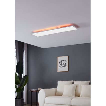 Plafonieră RGBW dimabilă Eglo LED/32,5W/230V 2700-6500K 120x30 cm + remote control