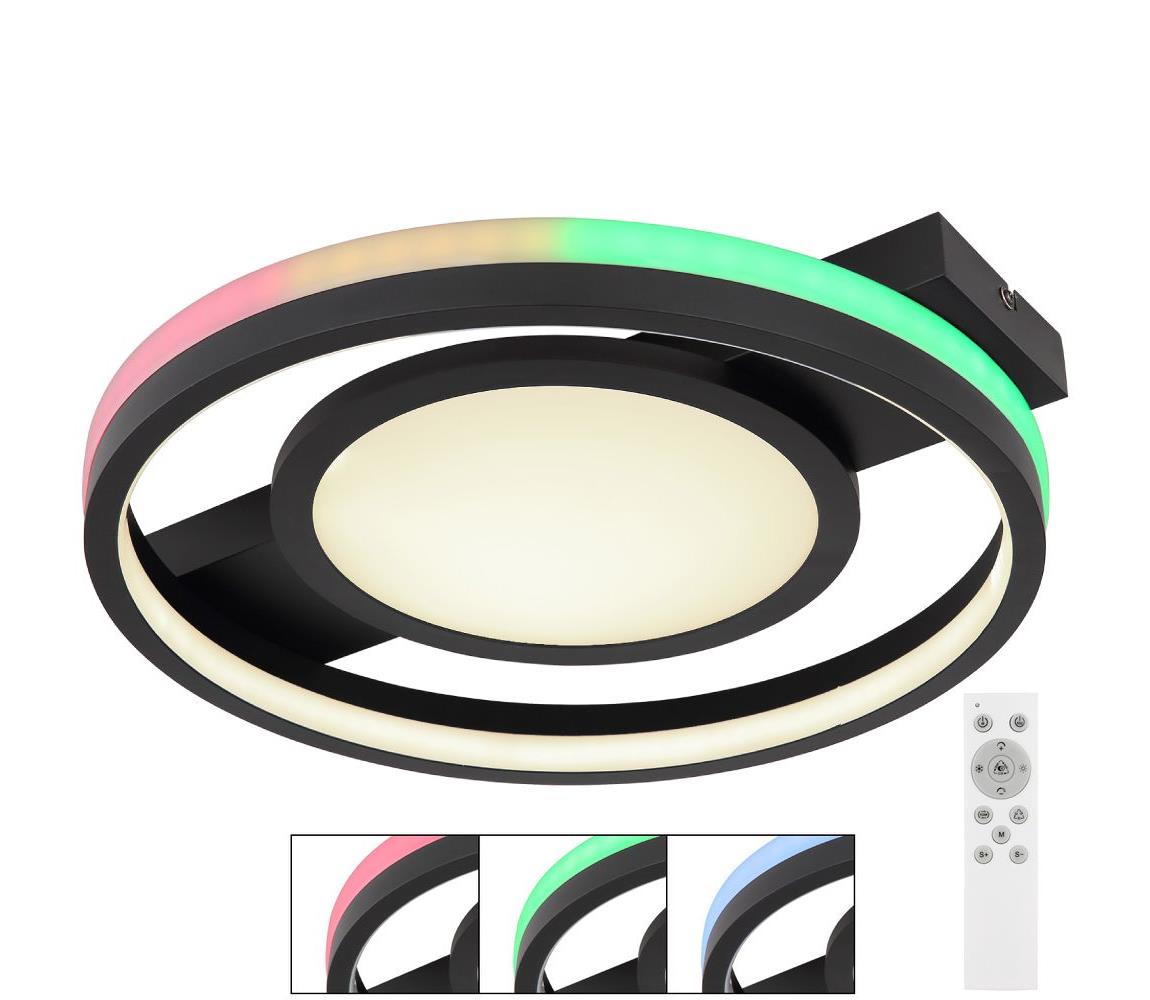 Plafonieră LED RGBW dimabilă GISELL LED/40W/230V Globo 41393-40 + telecomandă