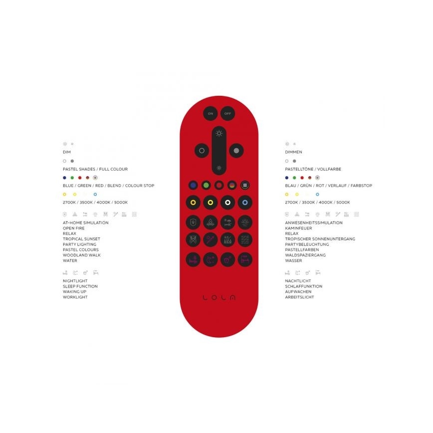 Plafonieră LED RGBW dimabilă JUST LIGHT. L16271-55 JOHANNA LOLASMART LED/24W/230V 2700-5000K + telecomandă